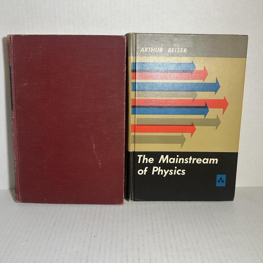 VTG College Physics Education Books Lot of 2 Mainstream Physics 60s Early Prints